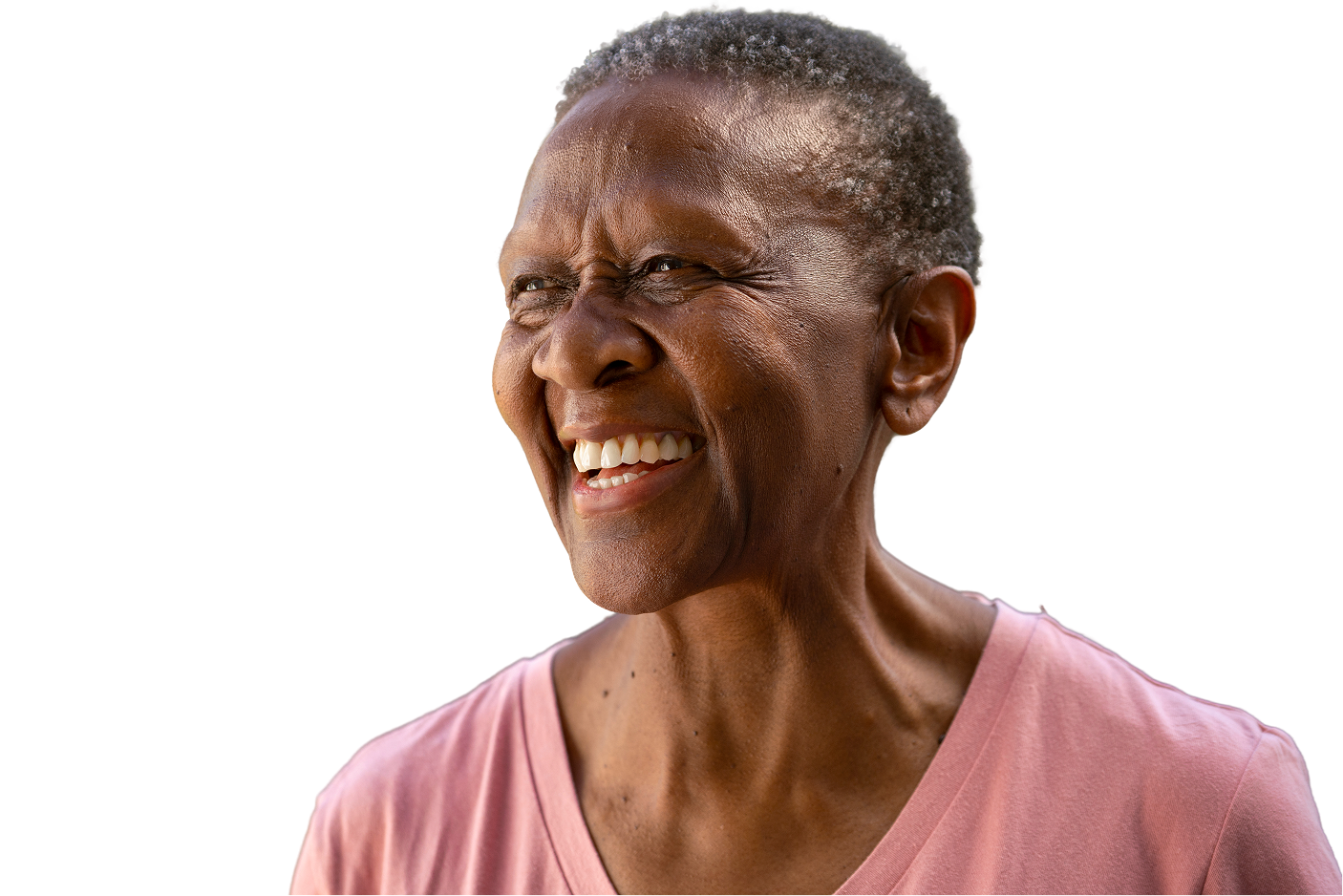 Woman smiling